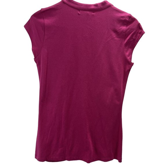 Apostrophe Women's Top Size M Color Pink Fuchsia Cap Sleeve - Picture 2 of 11